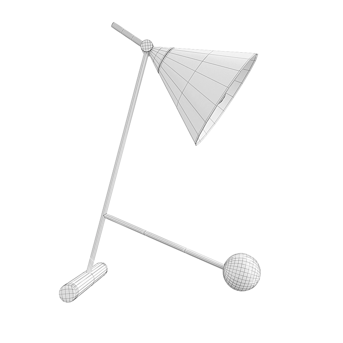 Elegant Cleo Table Lamp 3D model image 2