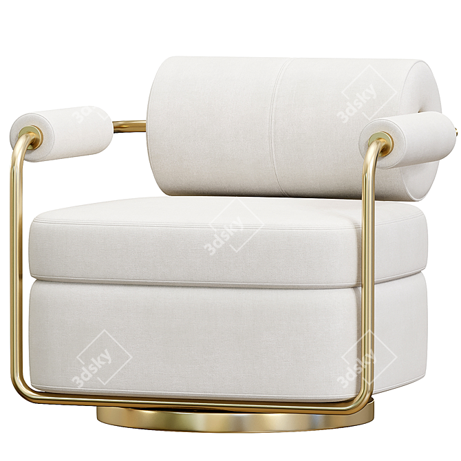 Modern Anderson Armchair 3D model image 2