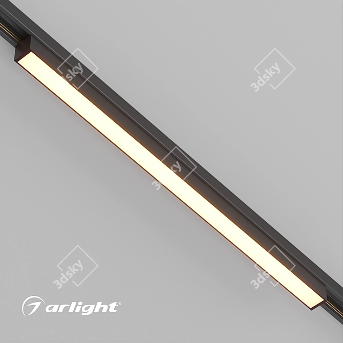 MAG-ORIENT Flat Track Luminaire 3D model image 1