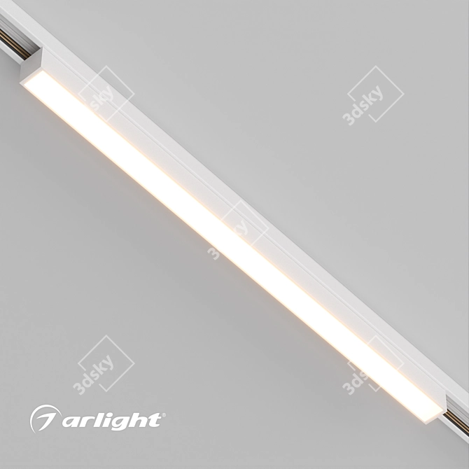 MAG-ORIENT Flat Track Luminaire 3D model image 2