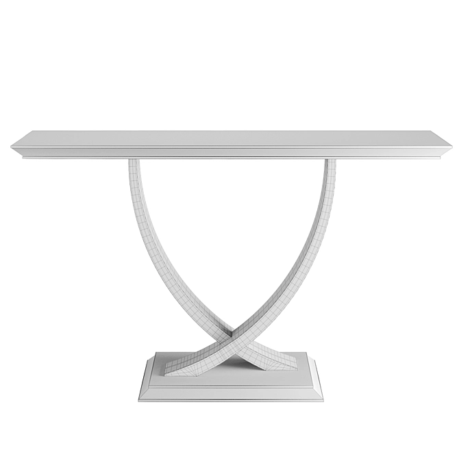 Handcrafted Art Deco Bergamo Console 3D model image 5