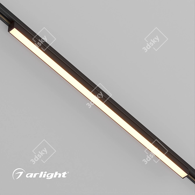 MAG-ORIENT-FLAT-L690-24W: Enhanced DALI Track Luminaire 3D model image 2