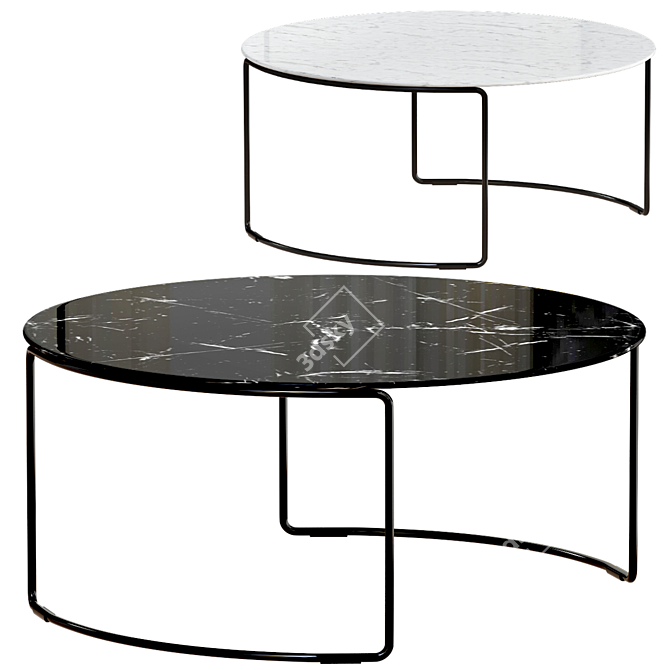 Pedrali Circuit: Modern Coffee Table 3D model image 1