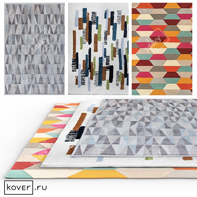 Art de Vivre Carpets: Modern Graphics | Kover.ru | Set5 3D model image 1