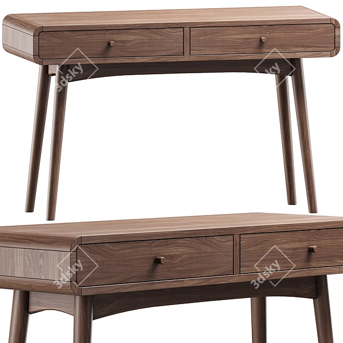 Modern Chic Bowen Console Table 3D model image 1