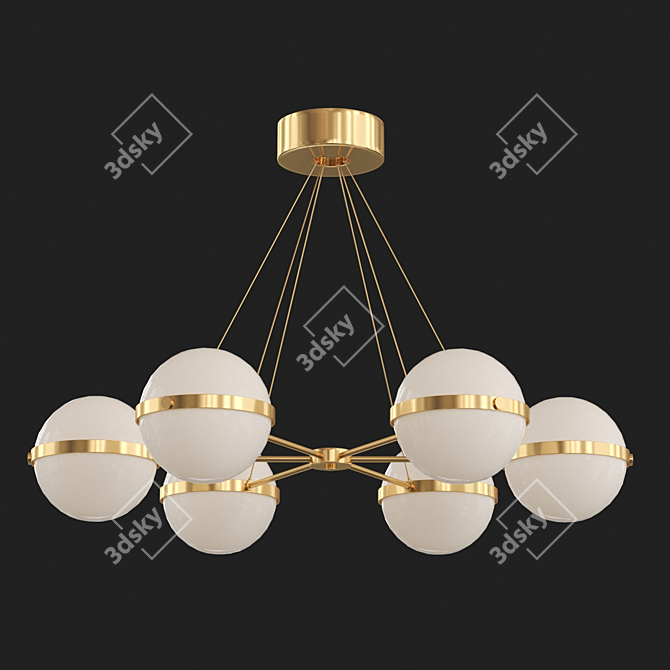 Polaris 6 Pendant: Modern Elegance 3D model image 1