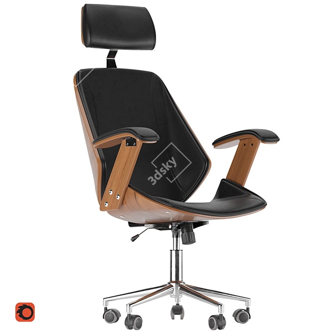 Orzech Chair: Modern PBR Design 3D model image 8