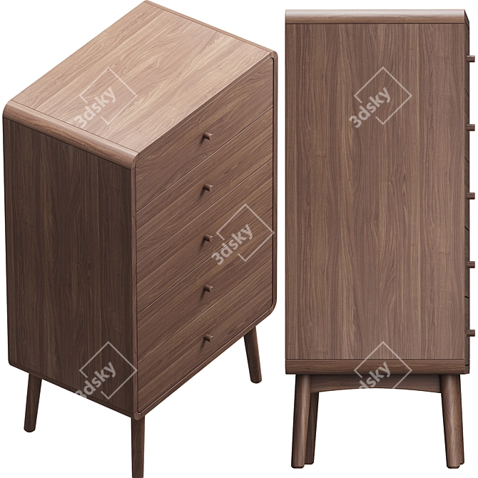 Modern Chest of Drawers - BOWEN 5 3D model image 2