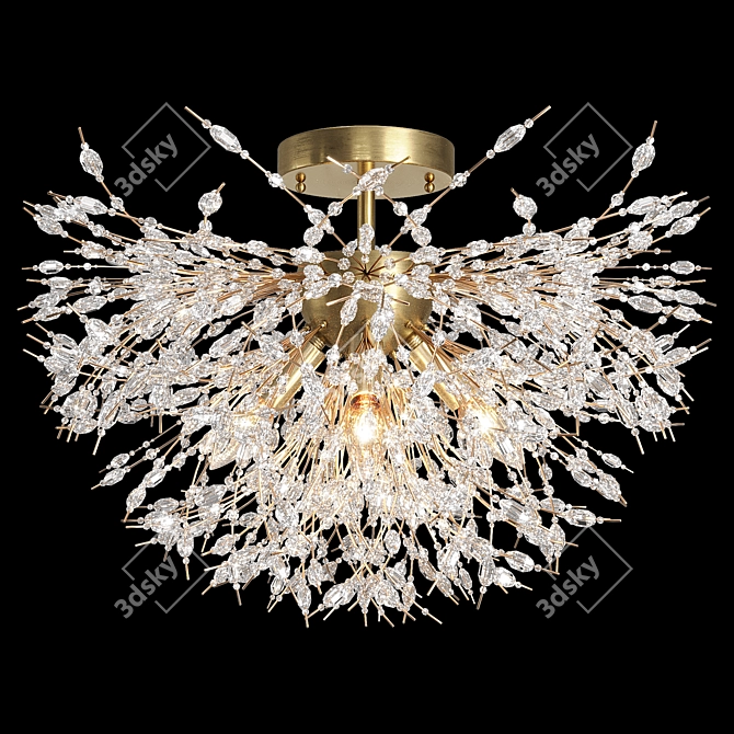 Shimmering Beads Ceiling Light 3D model image 2