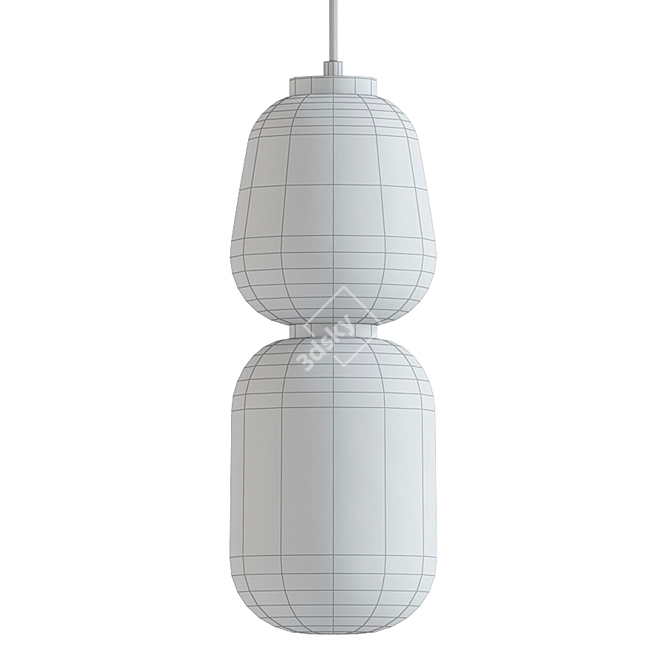 Modern Kace Geometric Pendant 3D model image 2