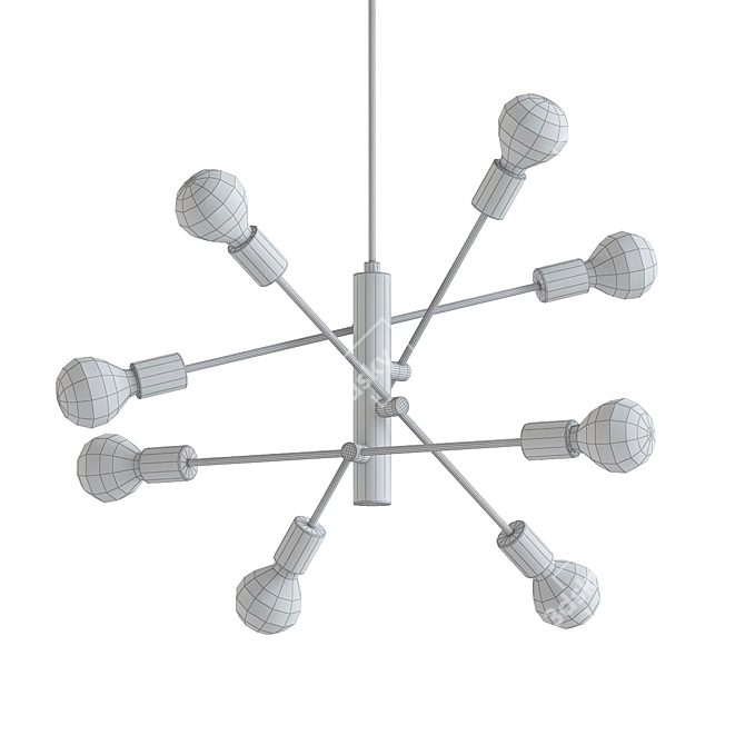 Elegant Sputnik Sphere Chandelier 3D model image 2