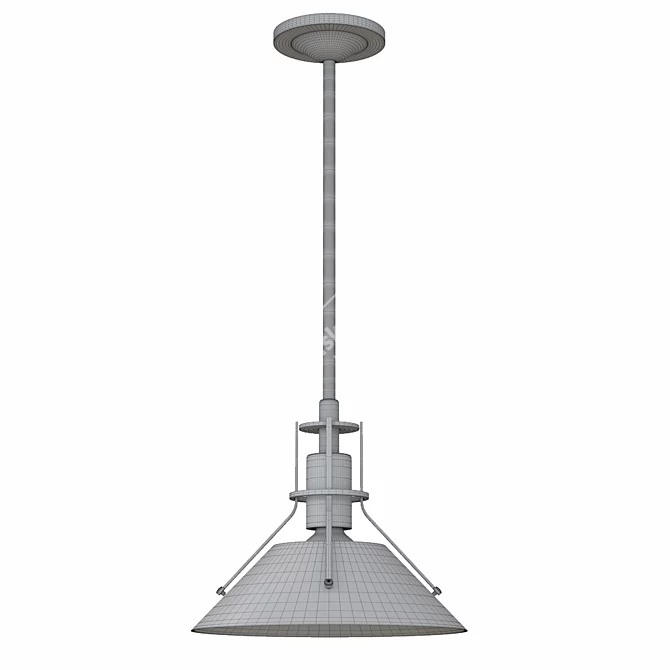 Elegant Henry Pendant Light 3D model image 3