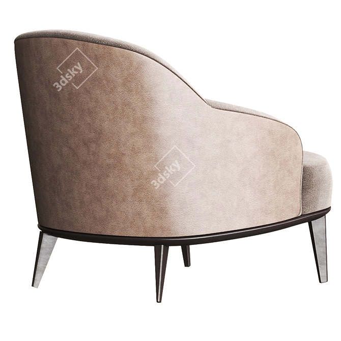 Title: Elegant LESLIE Armchairs for Modern Living 3D model image 3