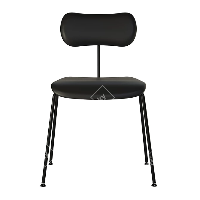 Elegant Faux Leather Chair: Nod 3D model image 3