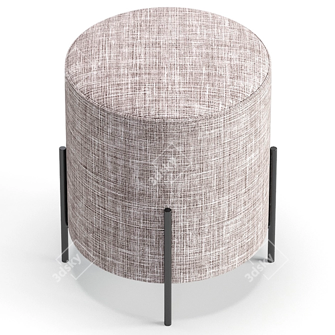 Stylish Alison Pouf by Cazarina Interiors 3D model image 2