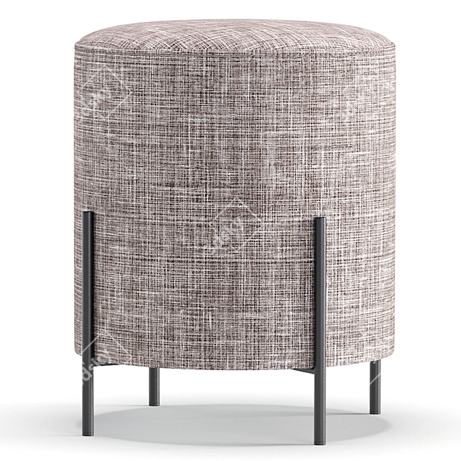 Stylish Alison Pouf by Cazarina Interiors 3D model image 5