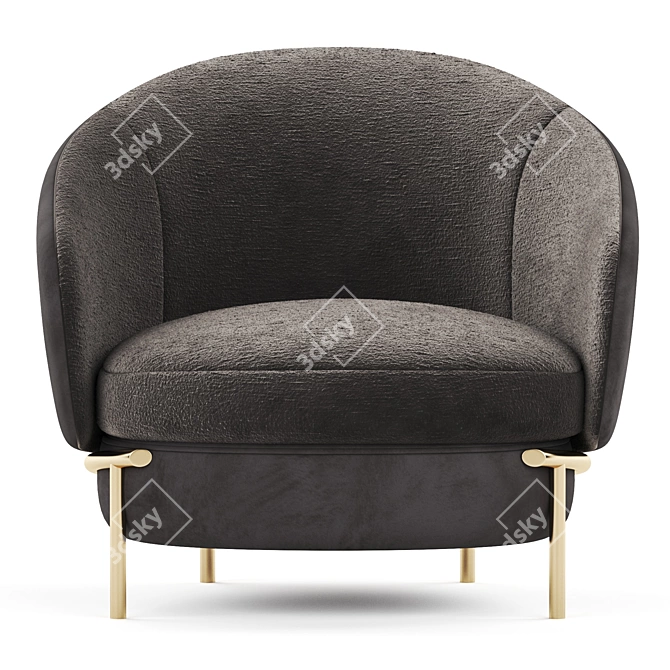 LLOYD Armchair: Modern Elegance for your Space 3D model image 2