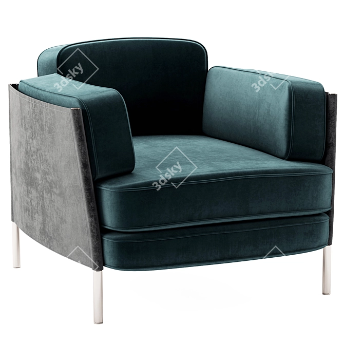 Elegant Comfort: Minotti SHELLEY 3D model image 1