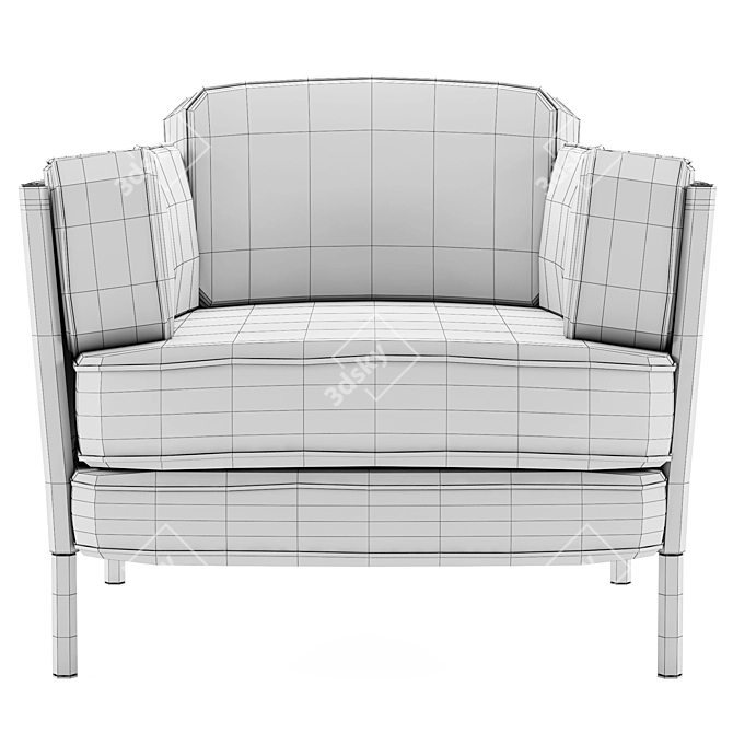 Elegant Comfort: Minotti SHELLEY 3D model image 4