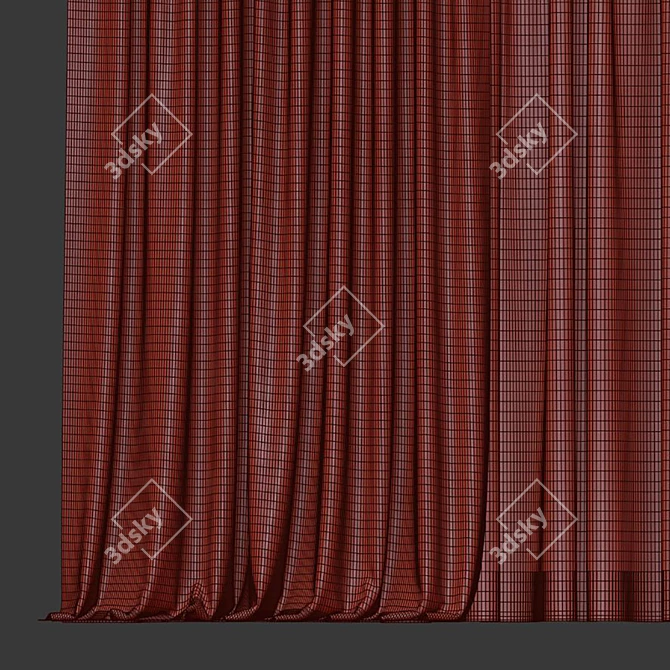 Elegant Home 966: Modern Curtains 3D model image 5