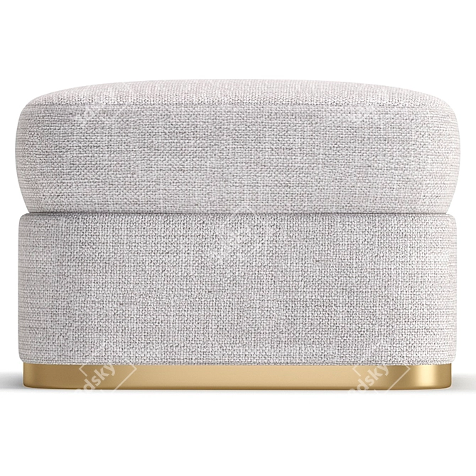 Modern Jessica Pouf: 3 Color Options 3D model image 1