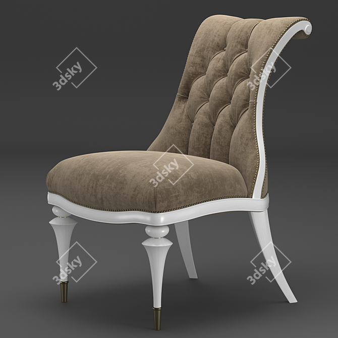 Sleek Carleton Chair by Schnadig 3D model image 1