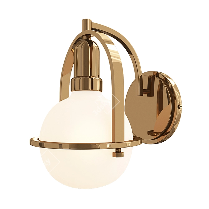 Elegant Somerset Wall Sconce 3D model image 1