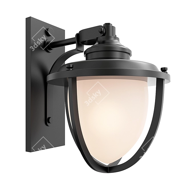 Coastal Charm Lantern Wall Sconce 3D model image 1