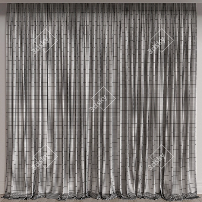 Stylish Drapery for Any Room 3D model image 3