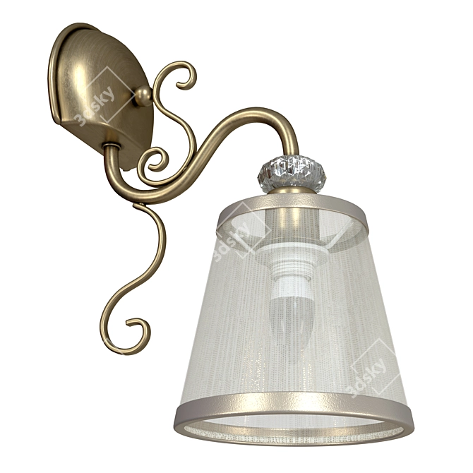 Elegant Classic Wall Lamp 3D model image 6