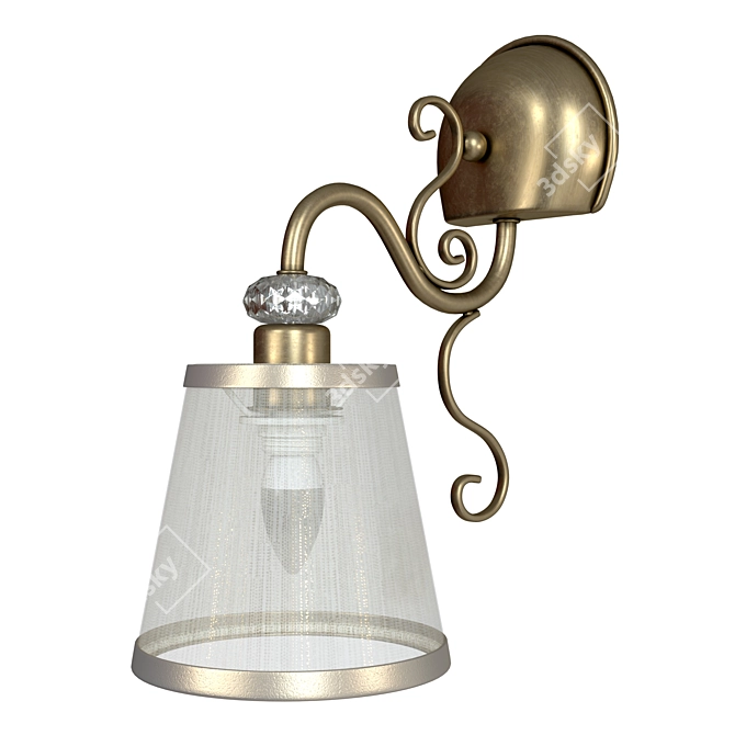 Elegant Classic Wall Lamp 3D model image 10