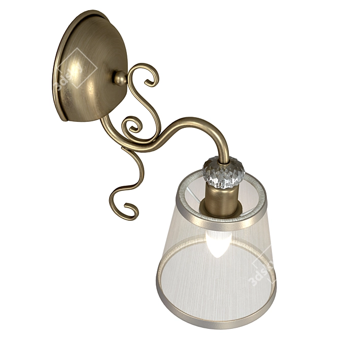 Elegant Classic Wall Lamp 3D model image 13