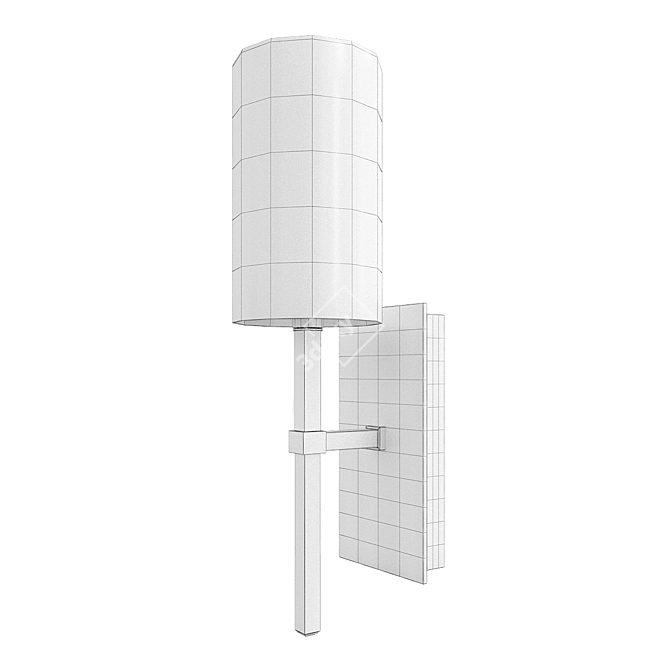 Sleek Modern Sconce - 1 Light 3D model image 2