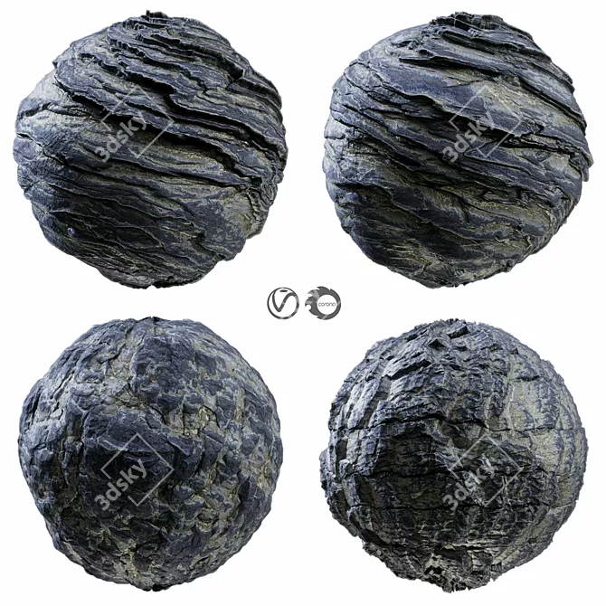 Rock PBR Seamless Materials 3D model image 7