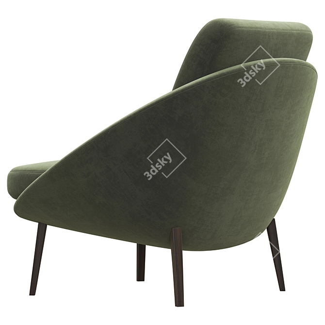 Luxury Minotti Lido Armchair: Stylish Comfort at its Finest 3D model image 3