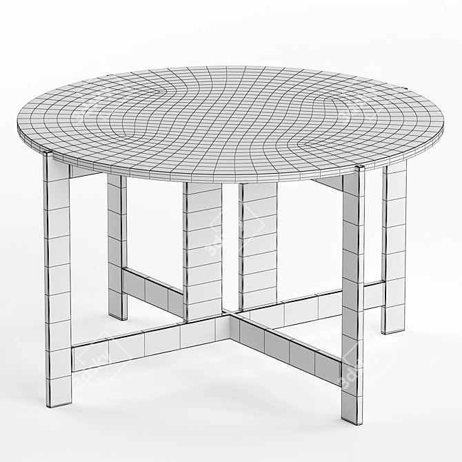Minimalist Collector Table 3D model image 4