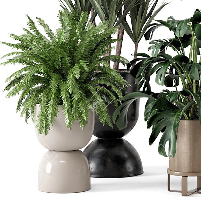 Ferm Living Bau Pot Large - Set 540 for Stylish Indoor Plants 3D model image 3