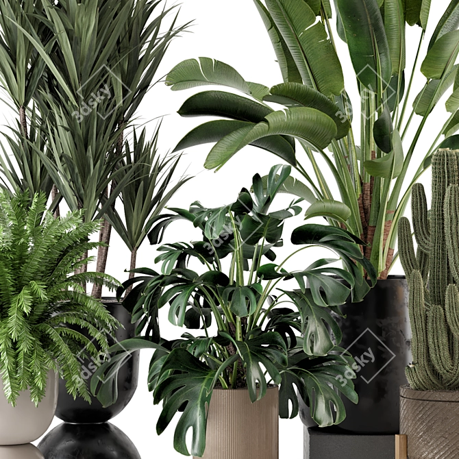 Ferm Living Bau Pot Large - Set 540 for Stylish Indoor Plants 3D model image 6