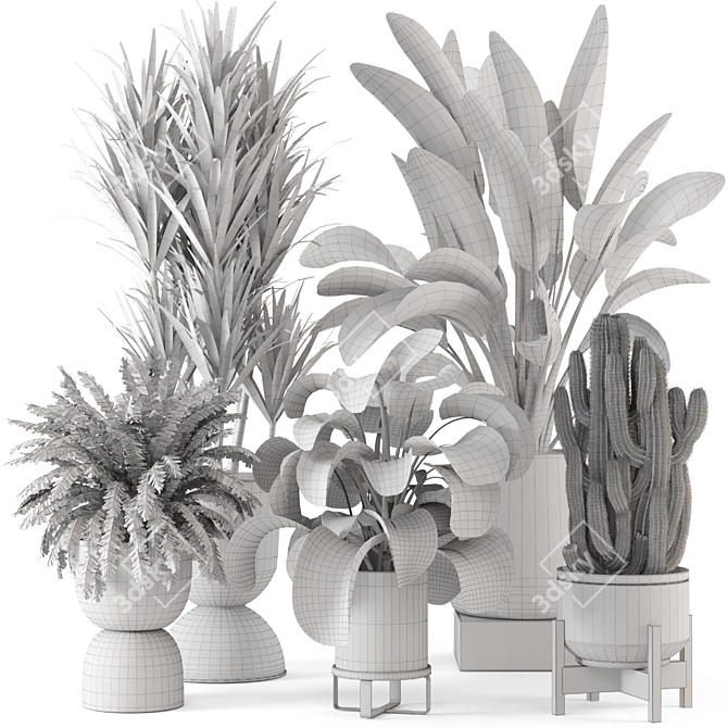 Ferm Living Bau Pot Large - Set 540 for Stylish Indoor Plants 3D model image 7