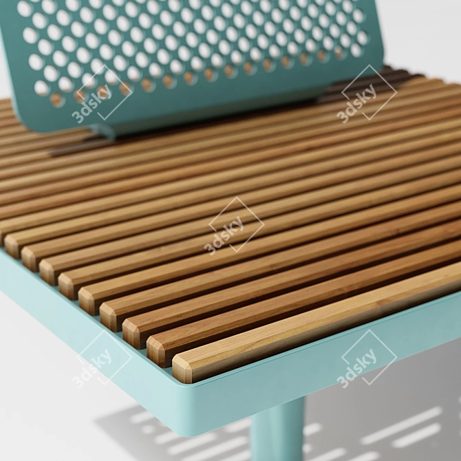 Eco-Friendly Park Benches 3D model image 3