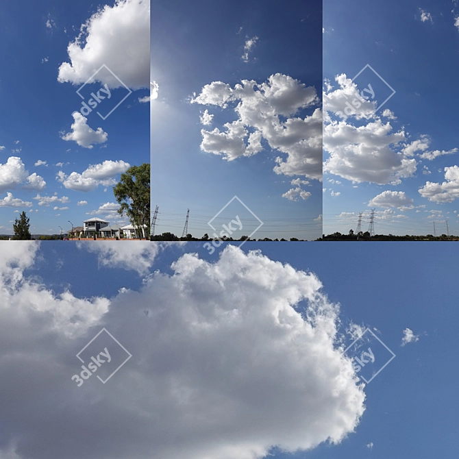 Blue Sky Panorama: 8K & 5K 3D model image 3