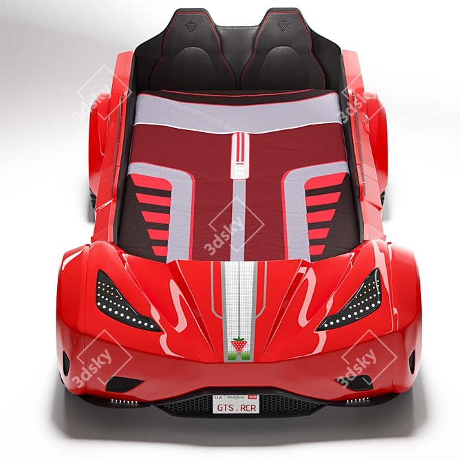Cilek GTS Turbo Car Bed: Racing Dreams Come True! 3D model image 2
