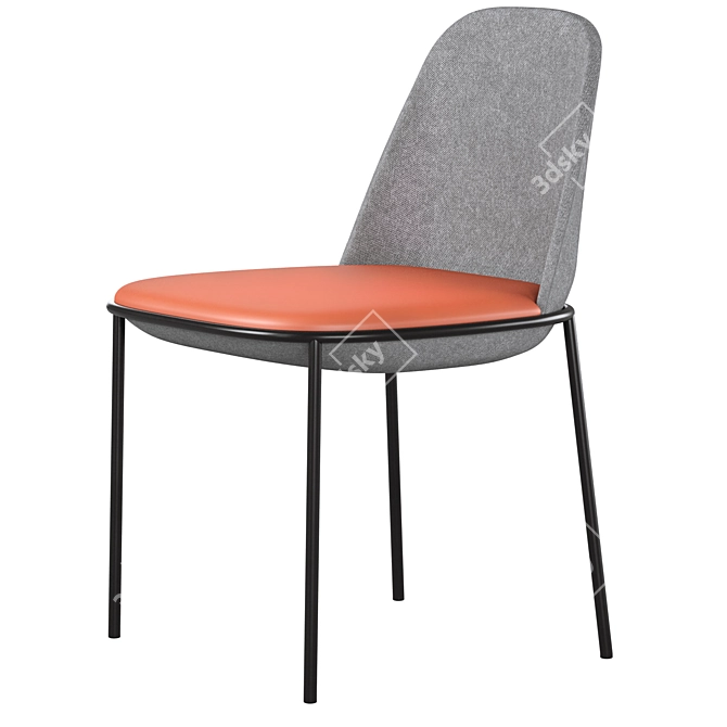 Cosmo Embrace Chair: Perfect Blend of Style and Comfort 3D model image 1