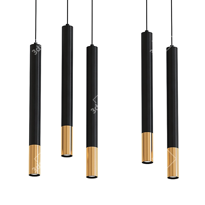 Modern Pendant Lamp: Sleek Design & Versatile 3D model image 1