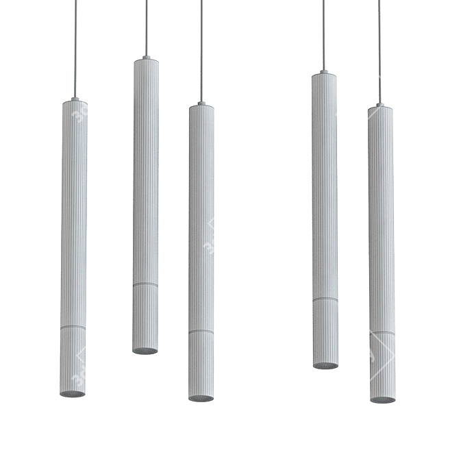 Modern Pendant Lamp: Sleek Design & Versatile 3D model image 2