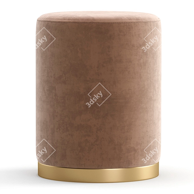 Elegant Pouf: Stylish and Versatile 3D model image 2