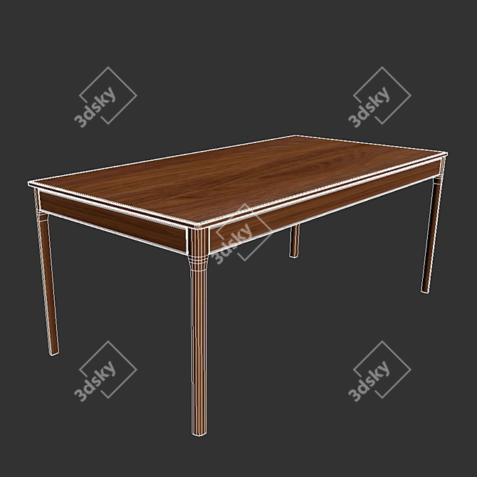 Modern Lounge Dining Set: Table & Fasmino Chairs 3D model image 4
