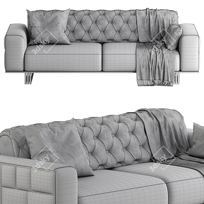 Elegant Porto Sofa Bed 3D model image 3