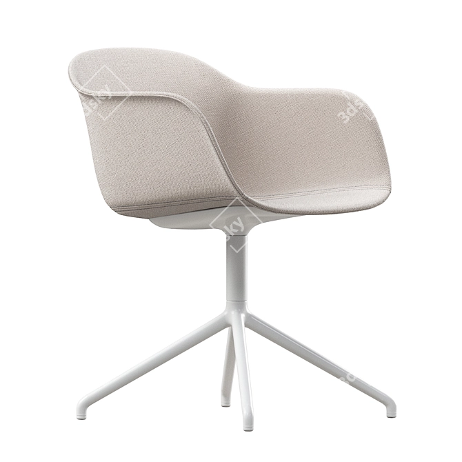 Modern Fiber Armchair: Stylish Comfort at Home 3D model image 5