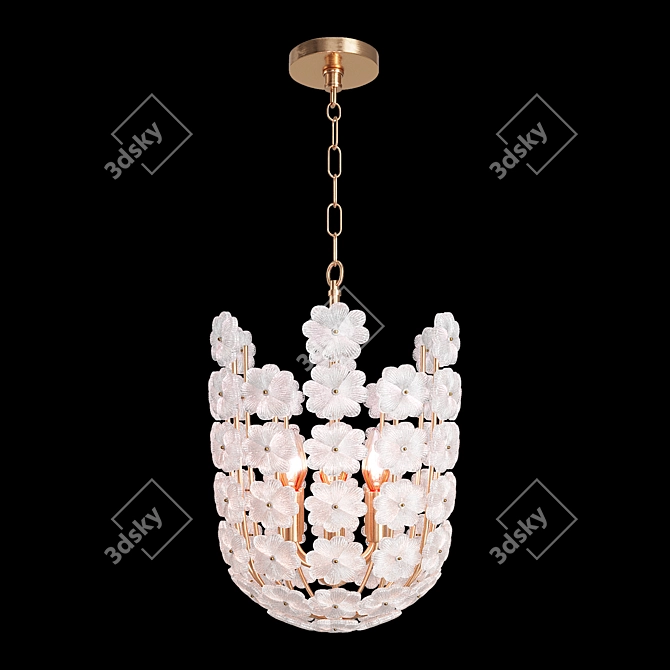 Elegant Regina Andrew Pendant 3D model image 2